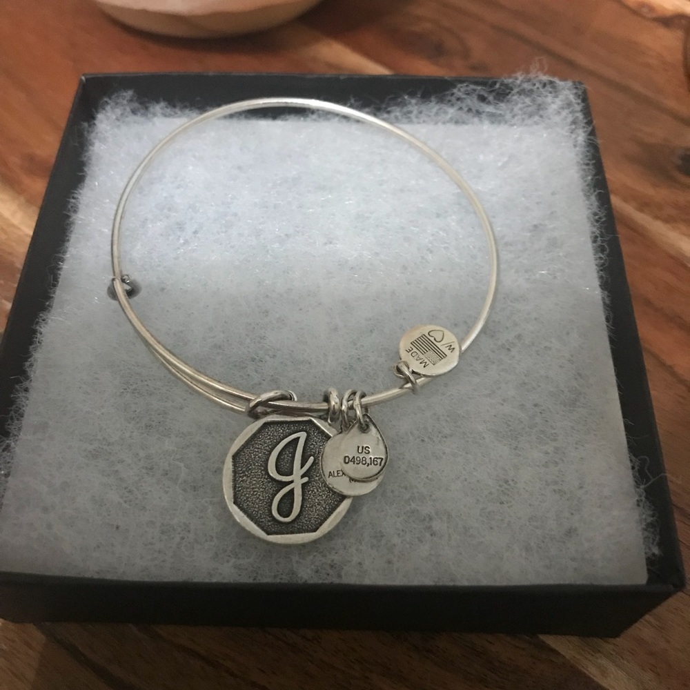 Alex and Ani bracelet. Letter J.